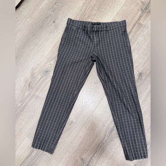 Banana Republic Women’s Charcoal Checked Pants Size 6 - Picture 5 of 11